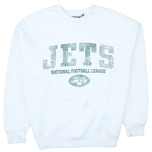 Primark Women White NFL Jets Graphic Pullover Sweatshirt Size S