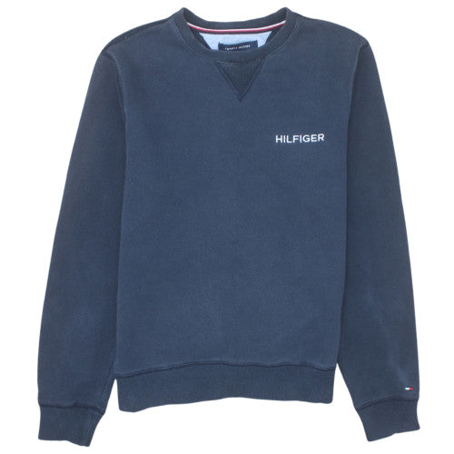 Tommy Hilfiger Mens Blue Crew Neck Pullover Sweatshirt S