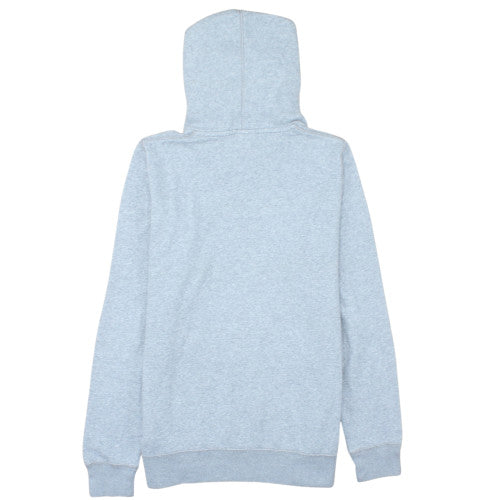 Nike Women Grey Hooded Pullover Hoodie L Cotton Blend