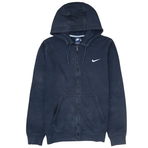 Nike Men's Blue Full Zip Hoodie Size L Sports Fleece Sweatshirt