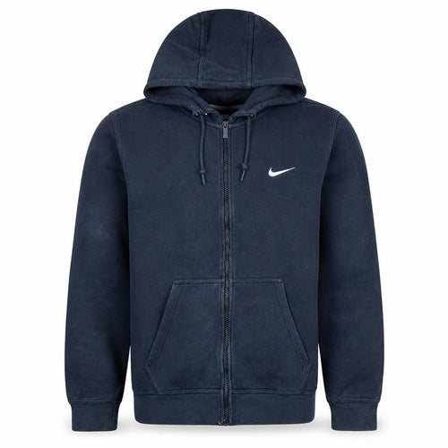 Nike Men's Blue Full Zip Hoodie Size L Sports Fleece Sweatshirt