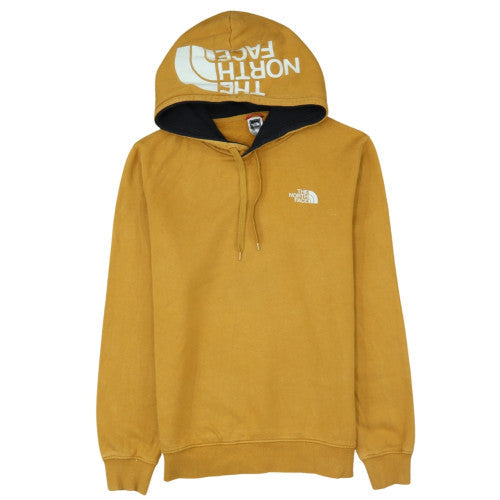 The North Face Men's Yellow Pullover Hoodie Size L Cotton Fleece