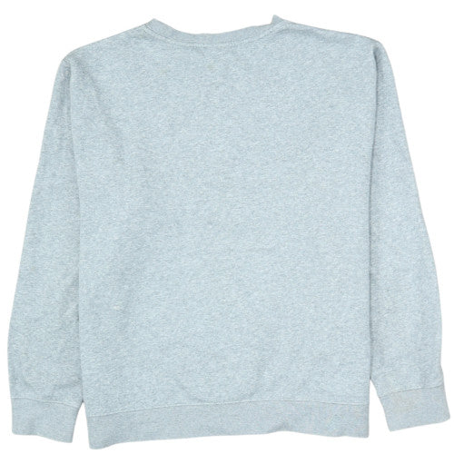 Nike Mens Grey Crew Neck Fleece Sweatshirt L Regular Fit