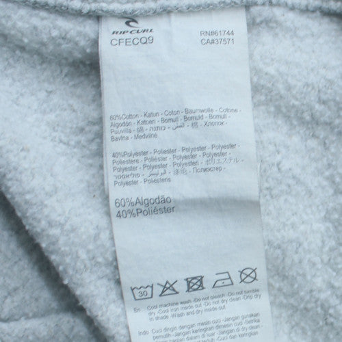 Rip Curl Mens Grey XL Crew Neck Fleece Pullover Sweatshirt