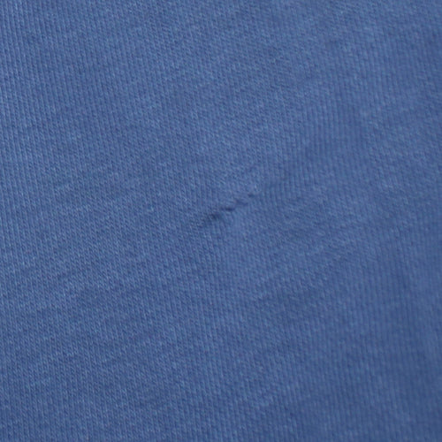 Nike Women's Blue Pullover Hoodie L Swoosh Logo Cotton Blend