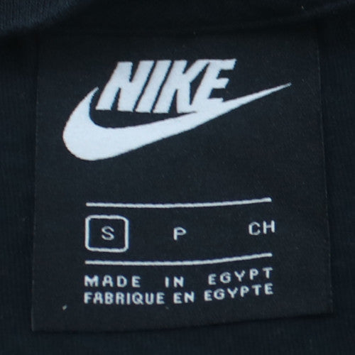 Nike Men's Black Long Sleeve Crew Neck Cotton T-Shirt Small