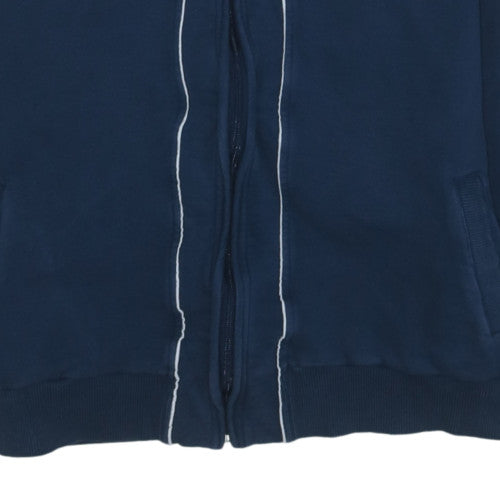 Puma Men’s Blue Full Zip Hoodie M Preston North End Football Sportswear