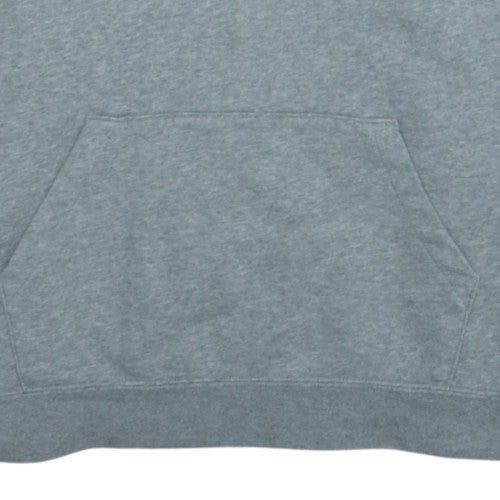 Nike Men's Grey XL Pullover Hoodie with Logo and Kangaroo Pocket