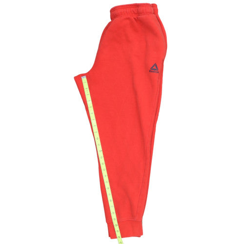 Reebok Men's Red Jogger Sweatpants Fleece L Sportswear