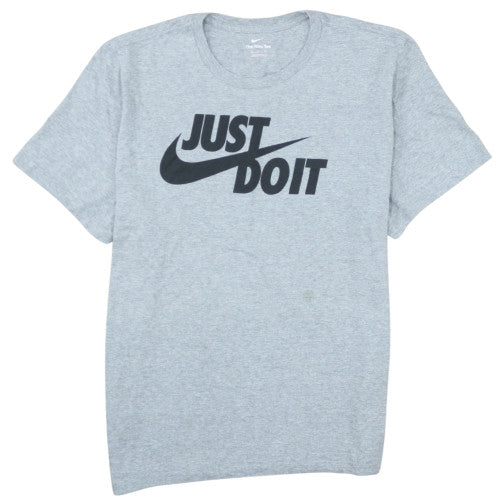 Nike Men's Grey Just Do It Graphic 2XL Sports T-Shirt