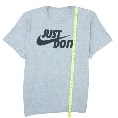 Nike Men's Grey Just Do It Graphic 2XL Sports T-Shirt