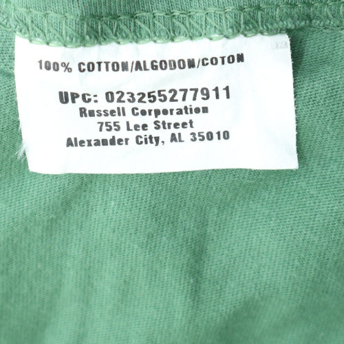 Russell Athletic Men's Green XL Cotton Crew Neck Pocket T-Shirt