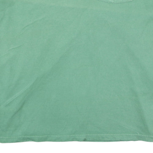 Russell Athletic Men's Green XL Cotton Crew Neck Pocket T-Shirt