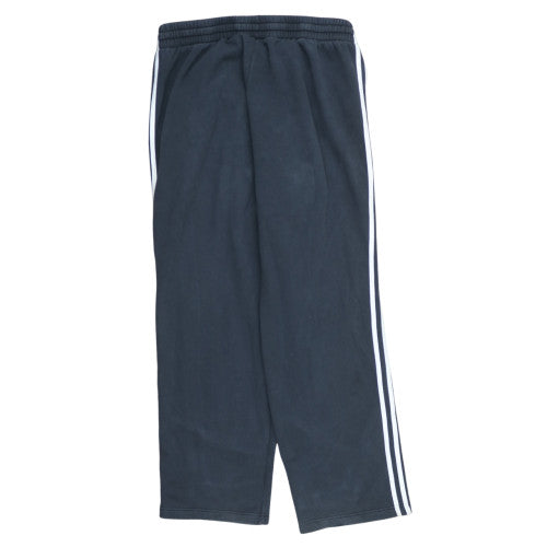 Adidas Men Black XL Sweatpants Trousers with Logo Stripes