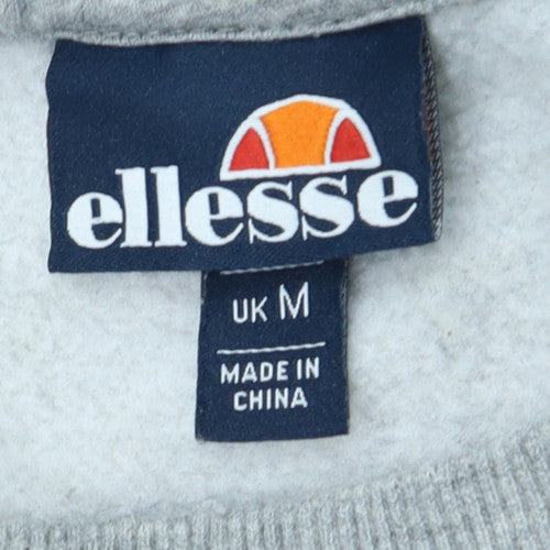 Ellesse Mens Grey Regular Fit Crew Neck Sweatshirt M