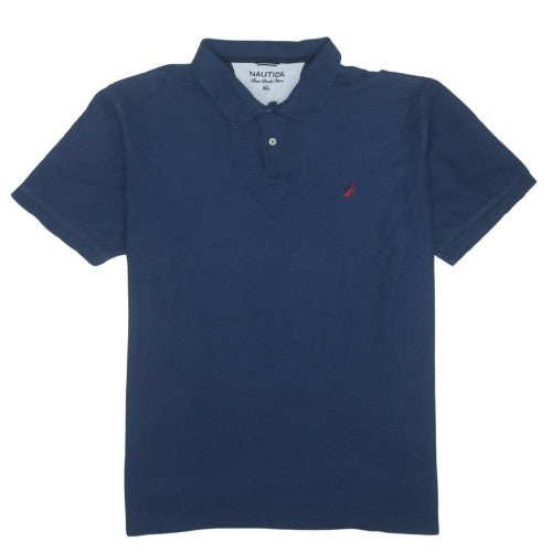 Nautica Men's Blue XL True Deck Cotton Polo Shirt