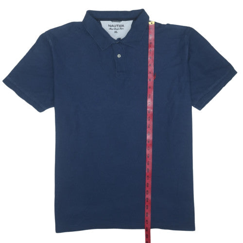 Nautica Men's Blue XL True Deck Cotton Polo Shirt