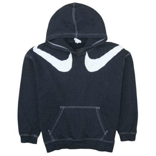 Nike Womens Black Pullover Hoodie Medium Cotton Blend Casual Sweatshirt