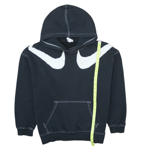 Nike Womens Black Pullover Hoodie Medium Cotton Blend Casual Sweatshirt