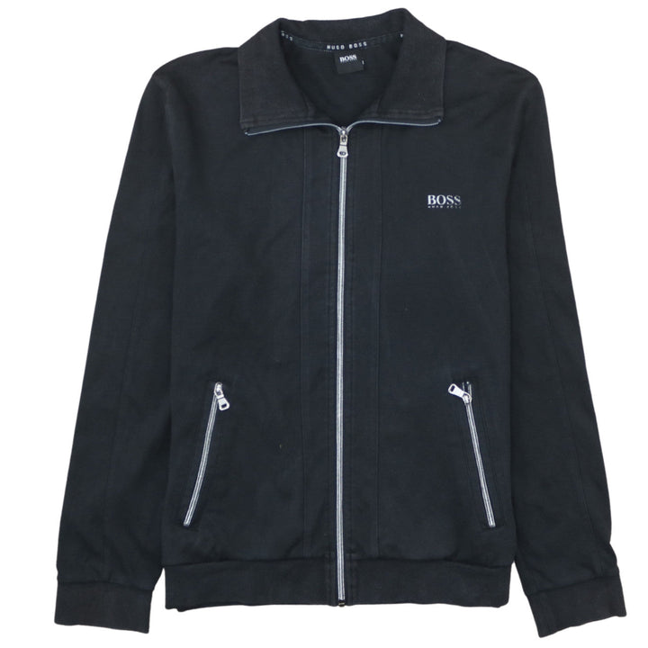Hugo Boss Men's Black Full Zip Collared Sweatshirt Size S