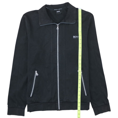 Hugo Boss Men's Black Full Zip Collared Sweatshirt Size S