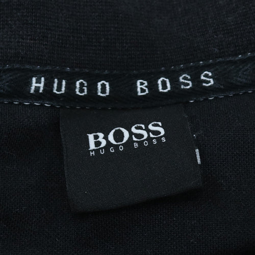 Hugo Boss Men's Black Full Zip Collared Sweatshirt Size S