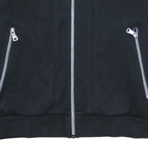 Hugo Boss Men's Black Full Zip Collared Sweatshirt Size S