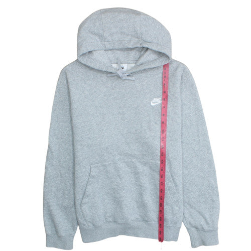 Nike Mens Grey Pullover Hoodie Fleece Regular Fit Size M