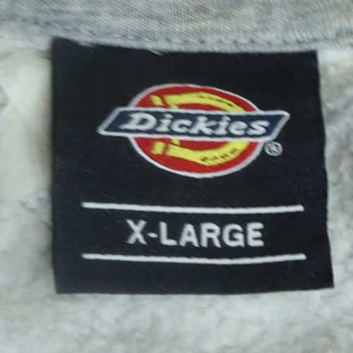 Dickies Men's Grey XL Pullover Hoodie Logo Fleece Sweatshirt