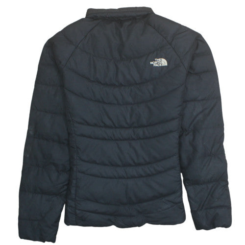 The North Face Womens Black Small Puffer Jacket Quilted Lined Zip