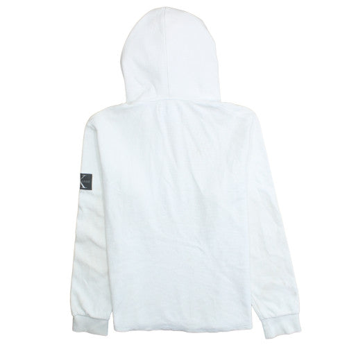 Calvin Klein Jeans Men's White Pullover Hoodie 2XL