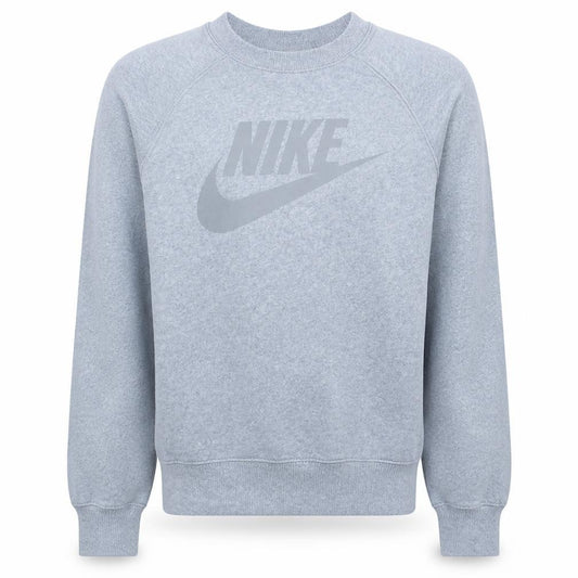 Front view of Nike Men's Grey Small Pullover Crew Neck Sweatshirt