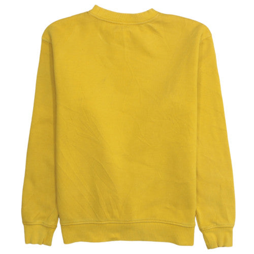 Tommy Jeans Womens Yellow Crew Neck Pullover Sweatshirt Size S