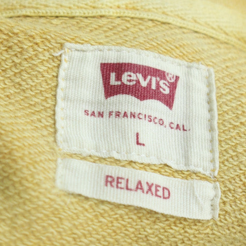Levi's Men's Yellow Relaxed Fit Pullover Hoodie Size L