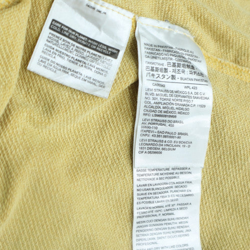 Levi's Men's Yellow Relaxed Fit Pullover Hoodie Size L