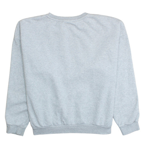 Puma Womens Grey Logo Crew Neck Pullover Sweatshirt XXL