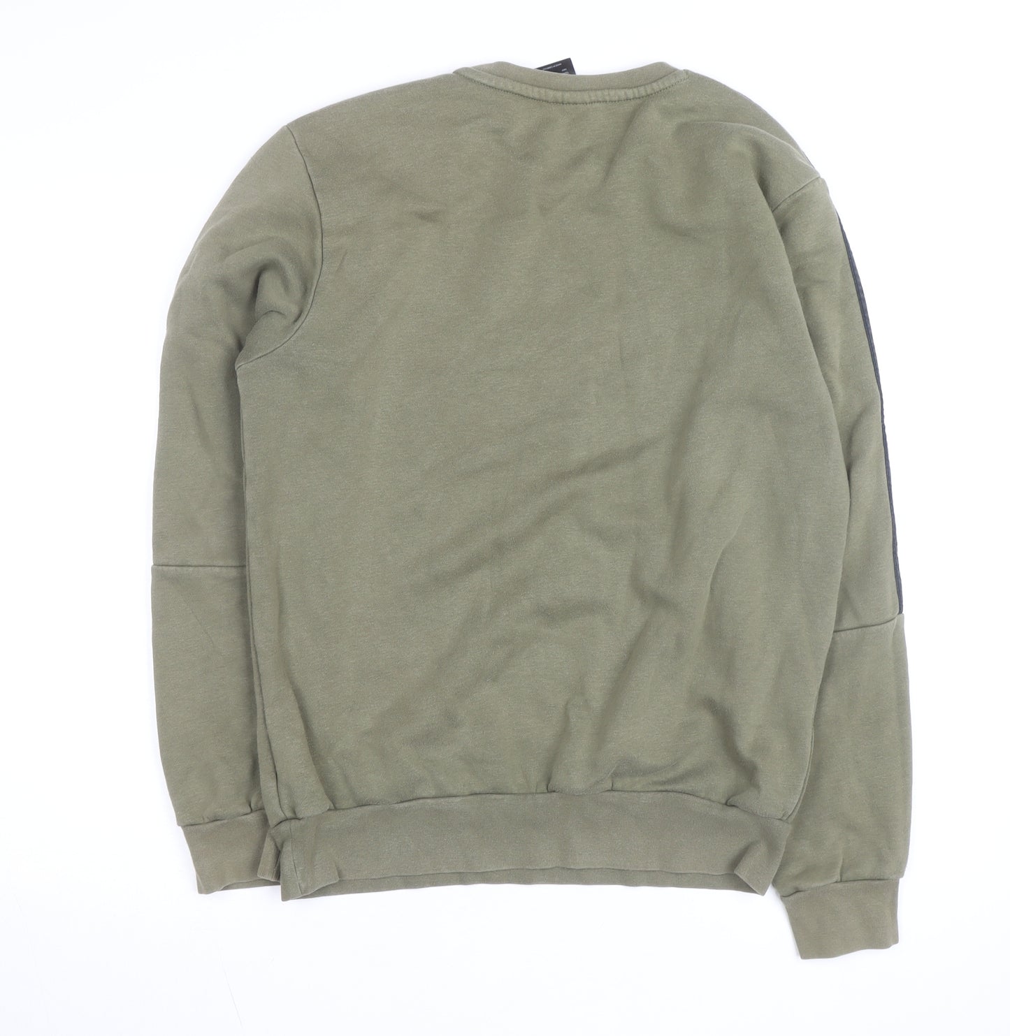 Adidas Men's Green Pullover Sweatshirt Medium Crew Neck