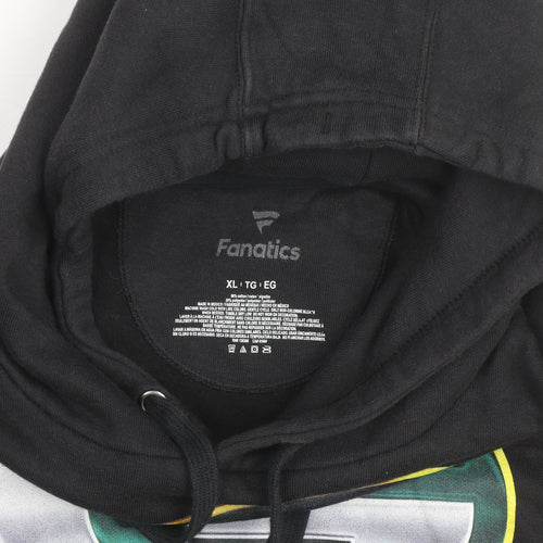 Fanatics Men's Black XL Pullover Hoodie with Sports Logo