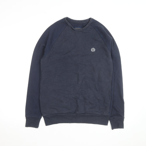 Henri Lloyd Men's Blue Regular Fit Cotton Crew Neck Sweatshirt Size S