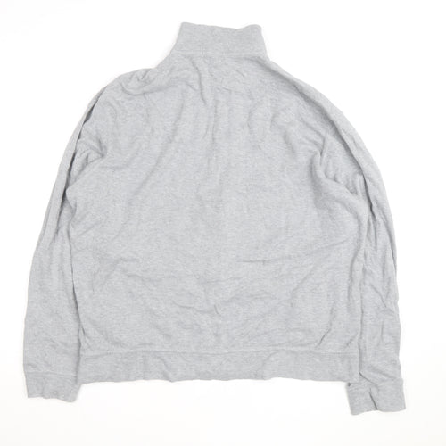 Ralph Lauren Men's Grey XL Track Jacket Full Zip Cotton Estate Rib