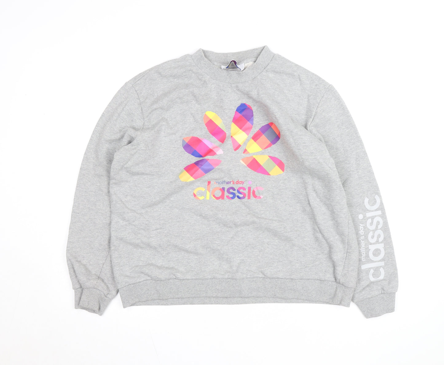 Mother's Day Classic Unisex Grey Logo Pullover Sweatshirt L