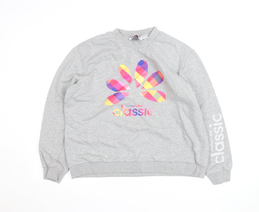 Mother's Day Classic Unisex Grey Logo Pullover Sweatshirt L