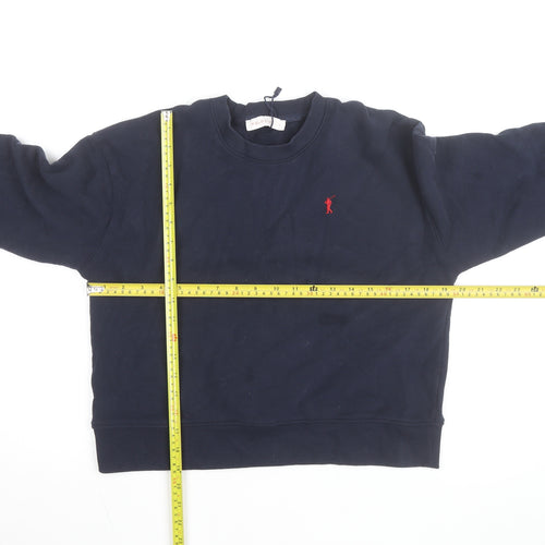Polo Club Men's Blue Crew Neck Pullover Sweatshirt M