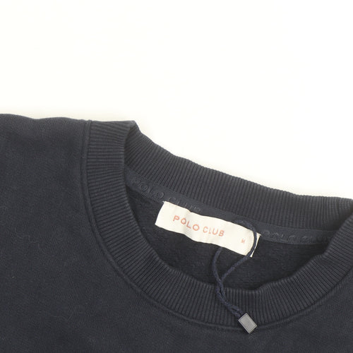 Polo Club Men's Blue Crew Neck Pullover Sweatshirt M