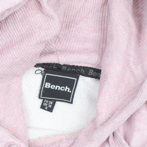 Bench Womens Pink Hoodie Size 10 Pullover Cotton Blend Casual