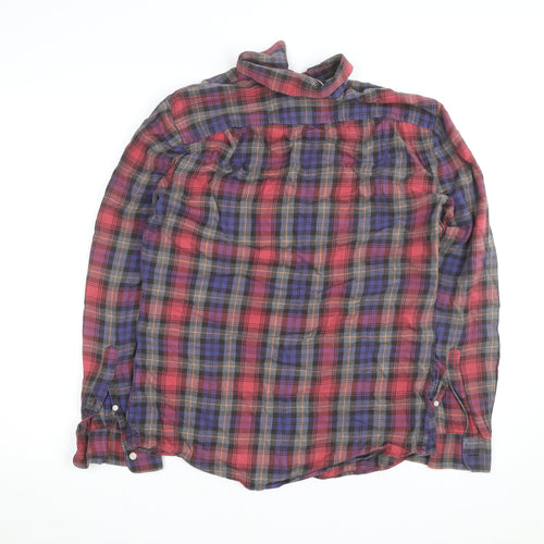 Jack Wills Men's Multicoloured Plaid Flannel Button-Up Shirt Size S