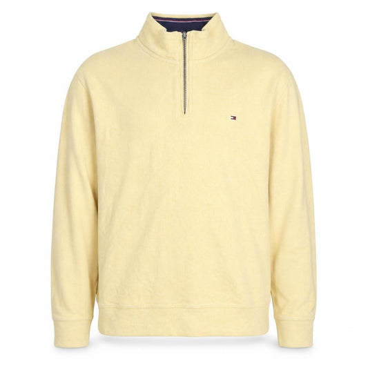 Tommy Hilfiger Men's Beige Cotton 1/2 Zip Basic Jacket L