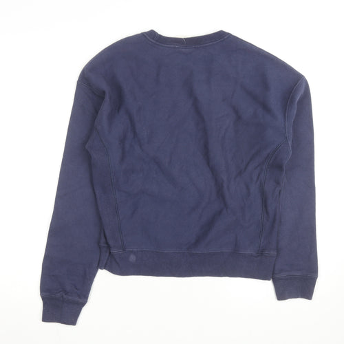 Champion Men's Blue Medium Reverse Weave Crew Neck Sweatshirt