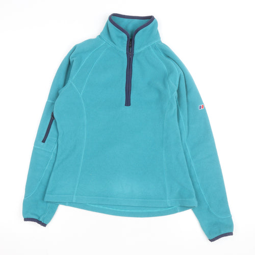 Berghaus Women's Blue Fleece Half Zip Activewear Jacket Size 8