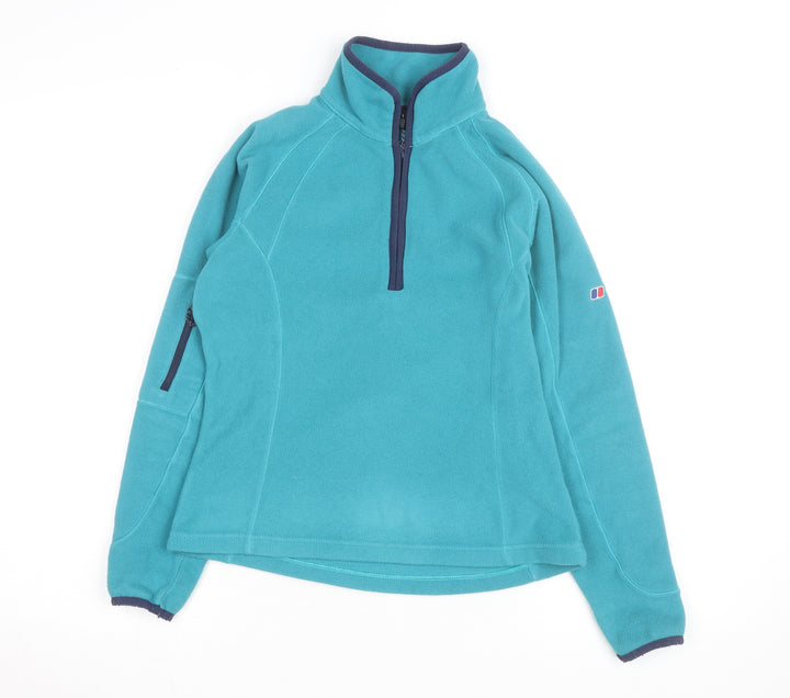Berghaus Women's Blue Fleece Half Zip Activewear Jacket Size 8
